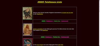 Telefonsex 09005 Liste